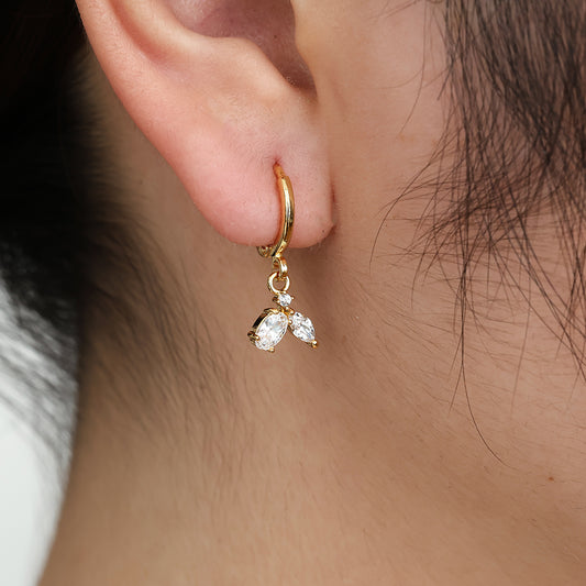 Mixed Diamond Vergoldete Ohrringe