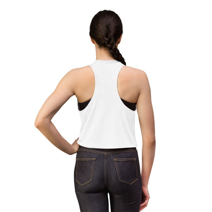Yoga Pose Crop Top — Minimal Line Art with Red Ink Splash