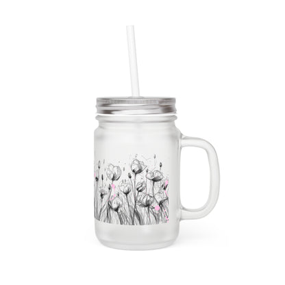 Floral Mason Jar Tumbler - Raum zum Wachsen