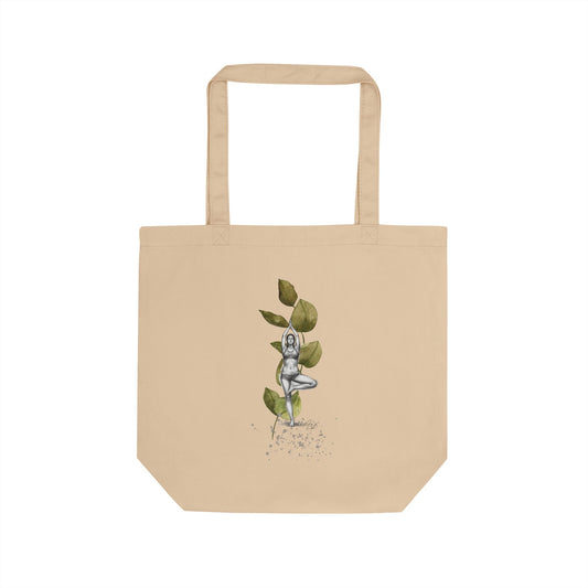 Yoga Tote Bag Tasche aus Bio-Baumwolle - yogagal innere Balance & Erdung