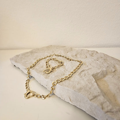 Halskettenverlängerung / Armband mit Herz Karabiner für Choker in Gold