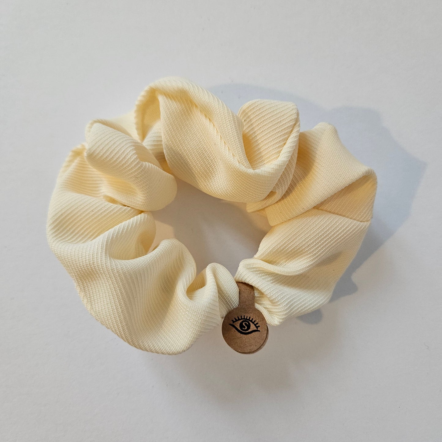 Koreanisches Haargummi Scrunchie gelb