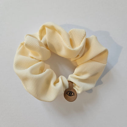 Koreanisches Haargummi Scrunchie gelb