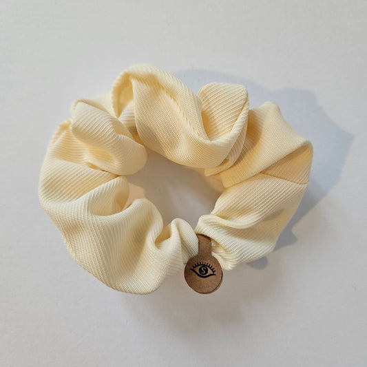 Koreanisches Haargummi Scrunchie gelb