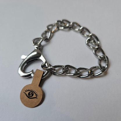 Halskettenverlängerung / Armband mit Herz Karabiner für Choker in silber