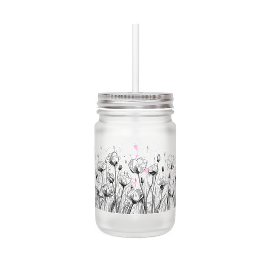 Floral Mason Jar Tumbler - Raum zum Wachsen