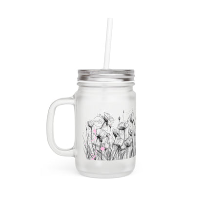 Floral Mason Jar Tumbler - Raum zum Wachsen