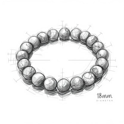 Armband mit natürlichem Cat's Eye Stein – weiß mit grau Schimmer